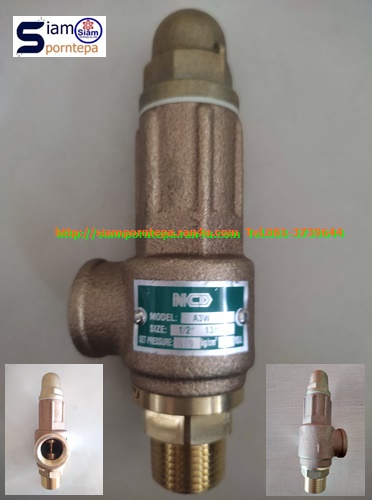 A3W-10-16 NCD Safety relief valve ขนาด 1" Pressure 16 bar(kg/cm2) 240 psi 